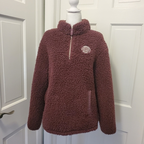 Ivory Ella Purple Sherpa Pullover Size Large, comfy, casual - Picture 1 of 10